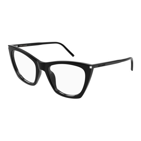 25FW 생로랑 안경 SL 214 KATE THIN OPT 001 BLACK BLACK TRANSPARENT