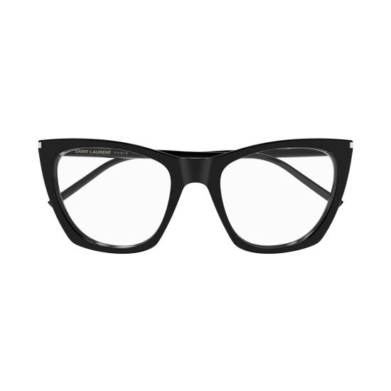 25FW 생로랑 안경 SL 214 KATE THIN OPT 001 BLACK BLACK TRANSPARENT - SAINT LAURENT