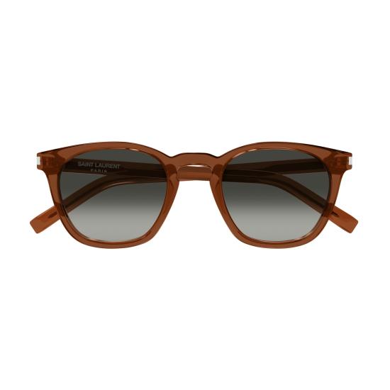 25FW 생로랑 선글라스 SL 28 051 BROWN BROWN GREY - SAINT LAURENT