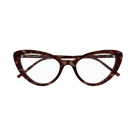 25FW 생로랑 안경 SL 777 002 HAVANA HAVANA TRANSPARENT - SAINT LAURENT