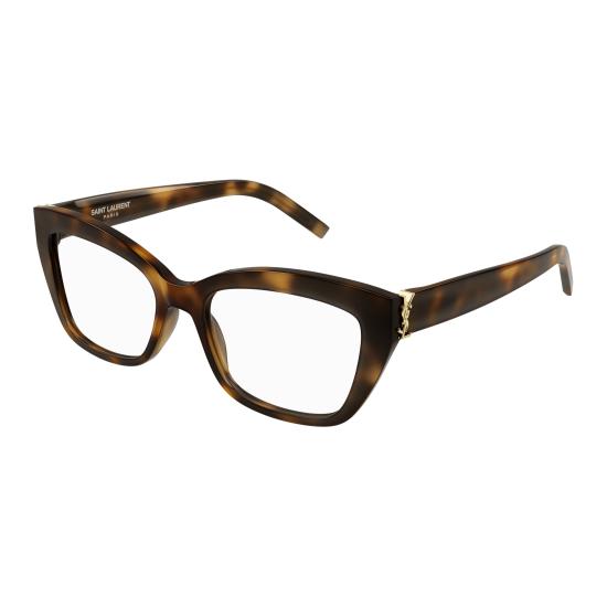 25FW 생로랑 안경 SL M117 002 HAVANA HAVANA TRANSPARENT