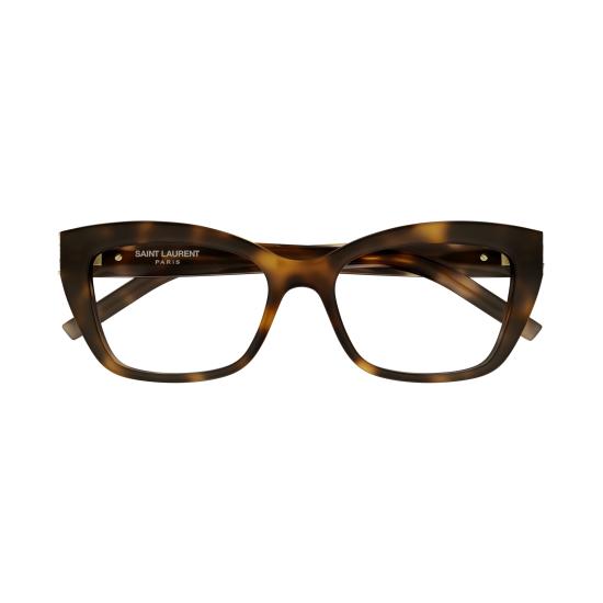 25FW 생로랑 안경 SL M117 002 HAVANA HAVANA TRANSPARENT - SAINT LAURENT