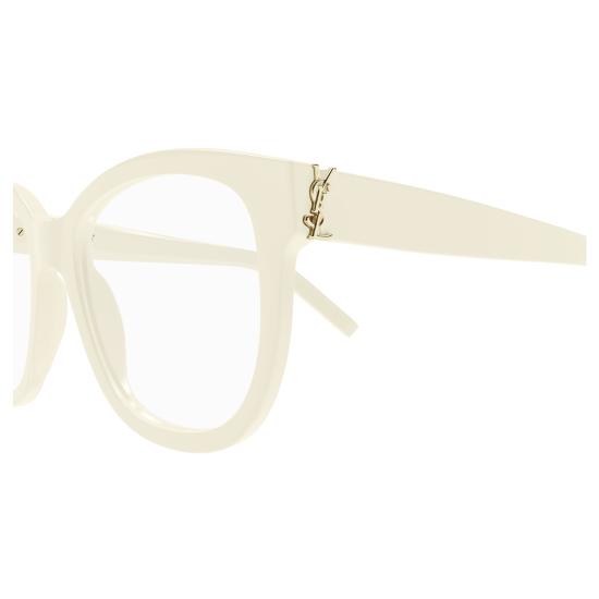 25FW 생로랑 안경 SL M97 006 IVORY IVORY TRANSPARENT
