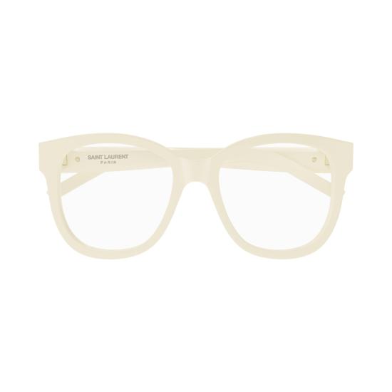 25FW 생로랑 안경 SL M97 006 IVORY IVORY TRANSPARENT - SAINT LAURENT