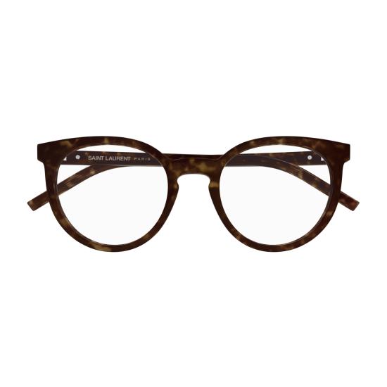 25FW 생로랑 안경 SL M147 002 HAVANA HAVANA TRANSPARENT