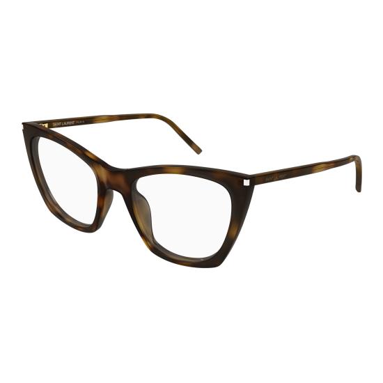 25FW 생로랑 안경 SL 214 KATE THIN OPT 003 HAVANA HAVANA TRANSPARENT - SAINT LAURENT