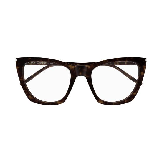 25FW 생로랑 안경 SL 214 KATE THIN OPT 002 HAVANA HAVANA TRANSPARENT - SAINT LAURENT