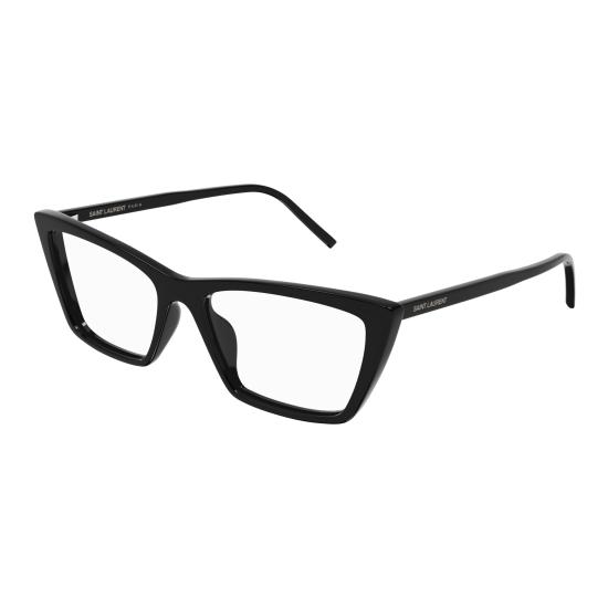 25FW 생로랑 안경 SL 737 MICA THIN OPT 001 BLACK BLACK TRANSPARENT - SAINT LAURENT