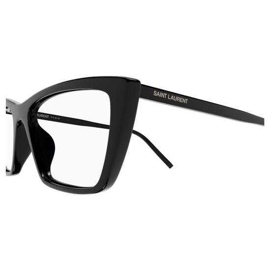 25FW 생로랑 안경 SL 737 MICA THIN OPT 001 BLACK BLACK TRANSPARENT - SAINT LAURENT