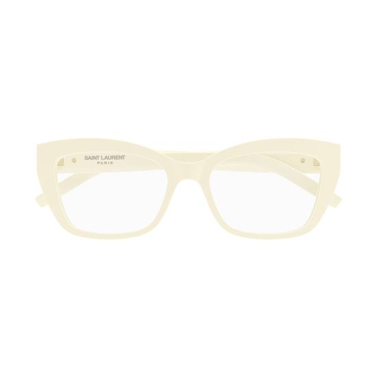 25FW 생로랑 안경 SL M117 005 IVORY IVORY TRANSPARENT - SAINT LAURENT