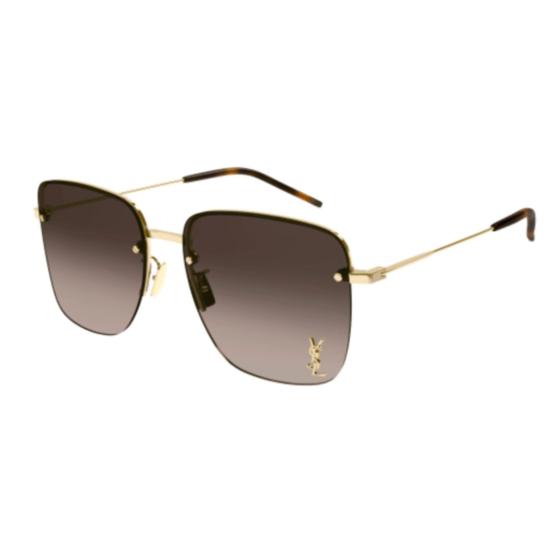 26SS 생로랑 선글라스 SL 312 M 008 GOLD GOLD BROWN