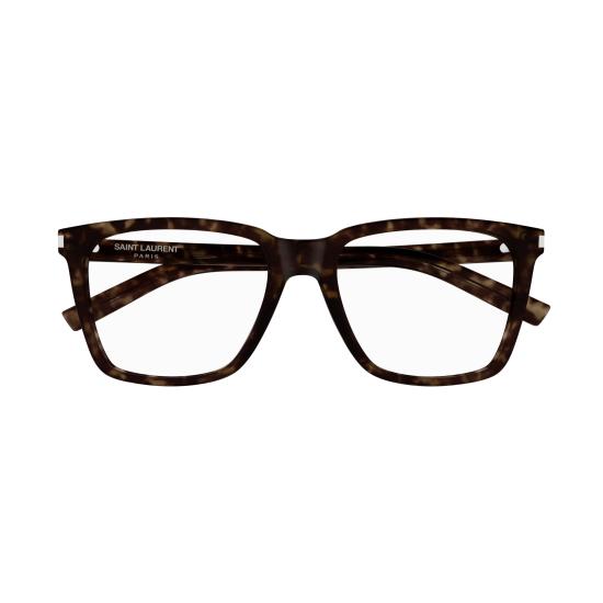 25FW 생로랑 안경 SL 717 SLIM 002 HAVANA HAVANA TRANSPARENT - SAINT LAURENT