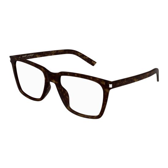 25FW 생로랑 안경 SL 717 SLIM 002 HAVANA HAVANA TRANSPARENT