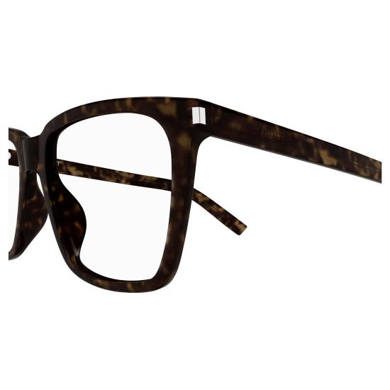 25FW 생로랑 안경 SL 717 SLIM 002 HAVANA HAVANA TRANSPARENT - SAINT LAURENT