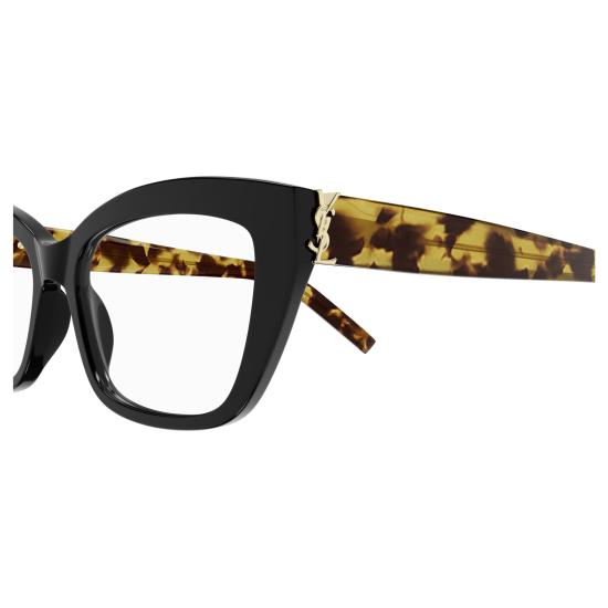 25FW 생로랑 안경 SL M117 007 BLACK HAVANA TRANSPARENT - SAINT LAURENT