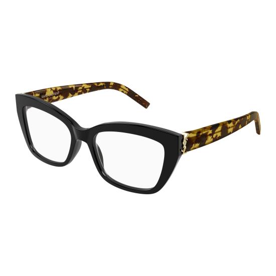 25FW 생로랑 안경 SL M117 007 BLACK HAVANA TRANSPARENT