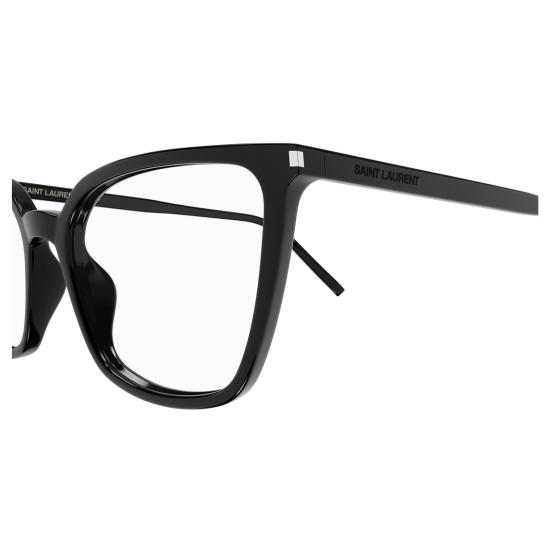 25FW 생로랑 안경 SL 669 002 BLACK BLACK TRANSPARENT - SAINT LAURENT