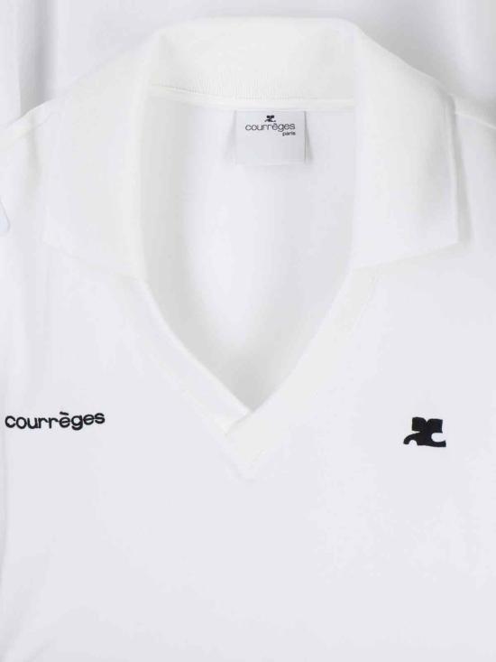 26SS 쿠레쥬 스포츠 폴로 롱 드레스 126JRO807JS0195 0098 White - COURREGES