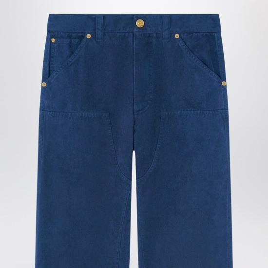 26SS 베르사체 스트레이트 팬츠 10188871A12946 1UO60 BLUE - VERSACE
