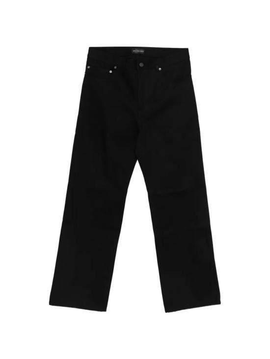 26SS 발렌시아가 커브드 니 팬츠 857194TTWA4 1000 BLACK
