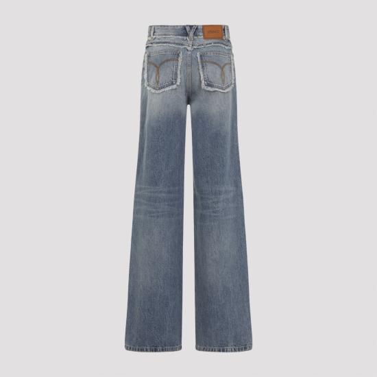 26SS 베르사체 스트레이트 팬츠 10230641A17046 1D800 BLUE - VERSACE