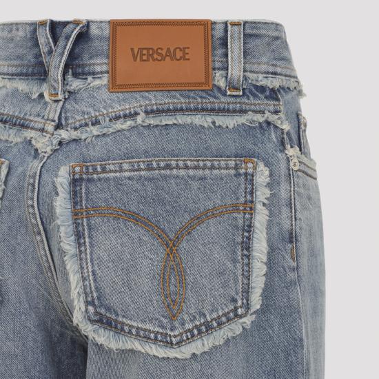 26SS 베르사체 스트레이트 팬츠 10230641A17046 1D800 BLUE - VERSACE