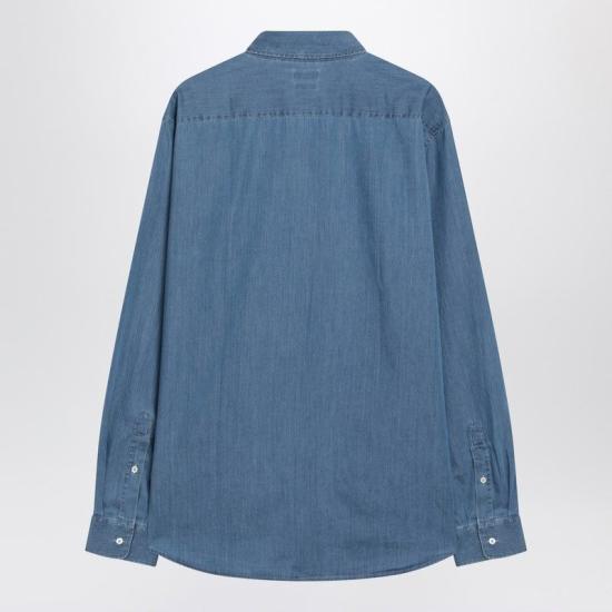 26SS 브루넬로 쿠치넬리 긴팔 셔츠 MR6830627DE C001 BLUE - BRUNELLO CUCINELLI