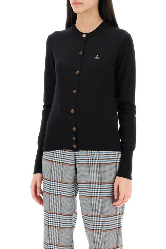 26SS 비비안웨스트우드 BEA 베아 니트 가디건 1803002PY001A N402 BLACK - VIVIENNE WESTWOOD