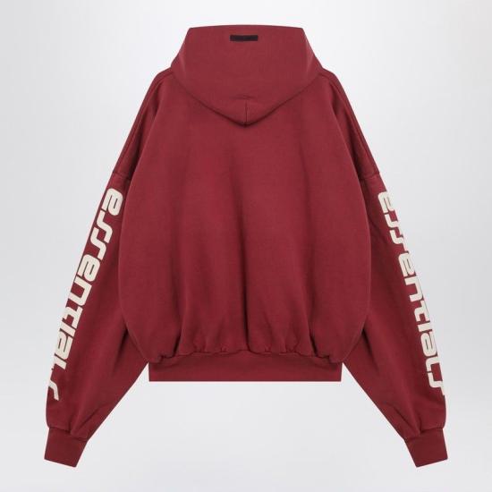 25FW 피어오브갓 후드 티셔츠 192HO256901F CR RED - FEAR OF GOD
