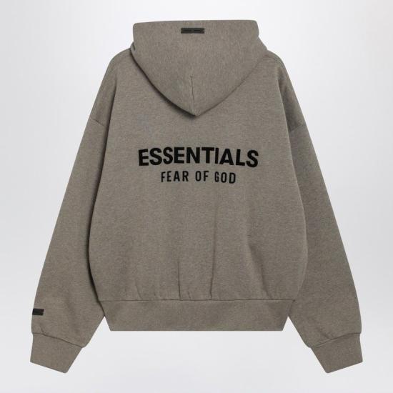 25FW 피어오브갓 후드 티셔츠 192AS252062F HH GREY - FEAR OF GOD