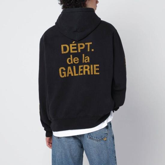 25FW 갤러리 디파트먼트 후드 티셔츠 DGH50043CO BLK BLACK - GALLERY DEPT