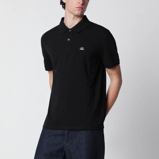 26SS 씨피 컴퍼니 스트레치 피케 숏슬리브 RCCMPL721A005263W 999 BLACK