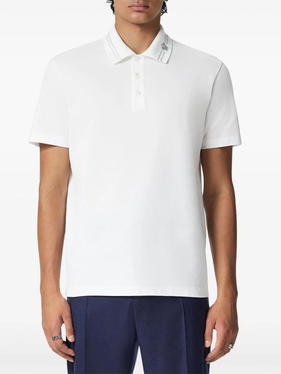 26SS 베르사체 폴로 티셔츠 10139061A13463 1W000 WHITE - VERSACE