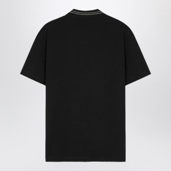 26SS 베르사체 폴로 티셔츠 10139061A13463 1B000 BLACK - VERSACE