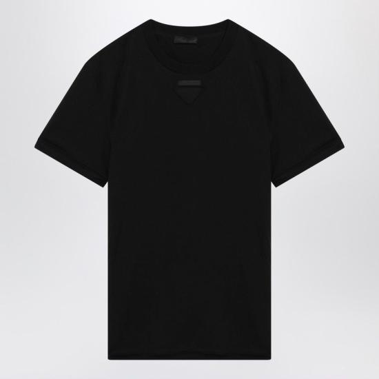 26SS 프라다 반팔 티셔츠 UJN979OOO11CD F0002 BLACK