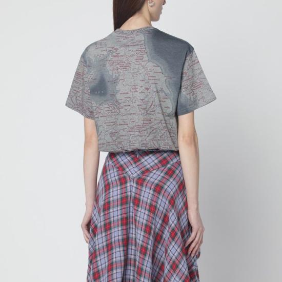 26SS 비비안웨스트우드 반팔 티셔츠 3G01004RJ001M P001 GREY - VIVIENNE WESTWOOD