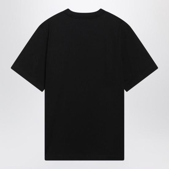 26SS 버버리 로고 코튼 티셔츠 8122387163419 A1189 BLACK - BURBERRY