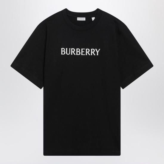 26SS 버버리 로고 코튼 티셔츠 8122387163419 A1189 BLACK