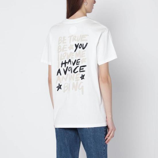 26SS 애니빙 반팔 티셔츠 A0812056CO IVY1 WHITE - ANINE BING