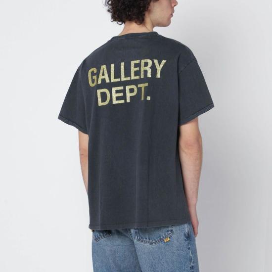 25FW 갤러리 디파트먼트 반팔 티셔츠 ATKT10071CO VB BLACK - GALLERY DEPT