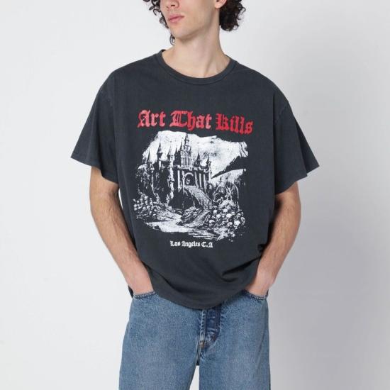 25FW 갤러리 디파트먼트 반팔 티셔츠 ATKT10071CO VB BLACK