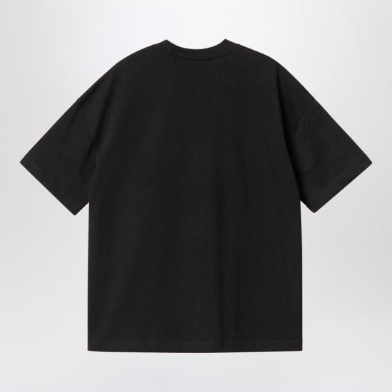 26SS 칼하트 WIP 숏슬리브 링크 스크립트 티셔츠 I031373CO 0D2XX BLACK - CARHARTT WIP