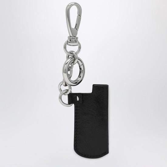26SS 마르지엘라 로고 레더 키 홀더 SA1VL0055P8831 T8013 BLACK - MAISON MARGIELA