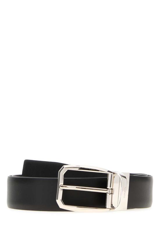 26SS 에르메네질도제냐 가죽 벨트 LHROMB007PZ NER BLACK