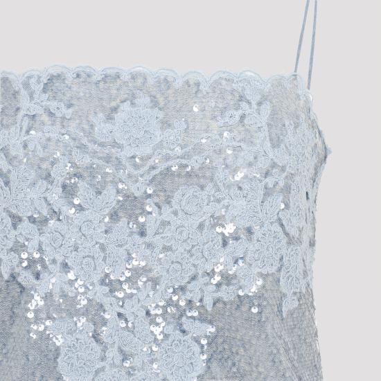 26SS 에르마노 설비노 미디 원피스 D482Q308APVYG S4217 BLUE - ERMANNO SCERVINO