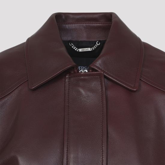 26SS 베르사체 가죽 자켓 10228131A16885 1RC30 RED - VERSACE