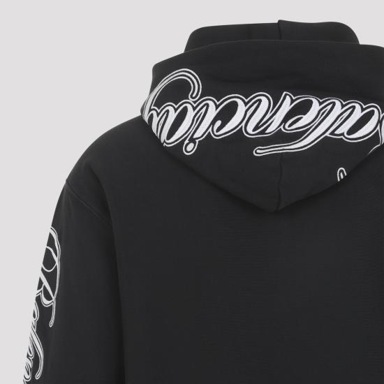 26SS 발렌시아가 후드 티셔츠 851236TTVM8 6552 BLACK - BALENCIAGA