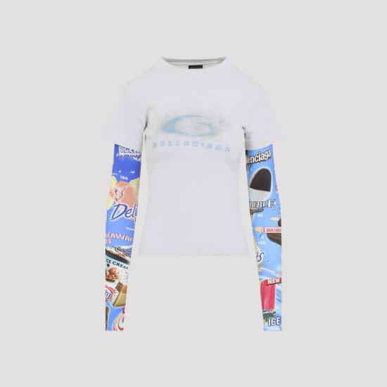 26SS 발렌시아가 반팔 티셔츠 809262TTVN7 9059 WHITE - BALENCIAGA