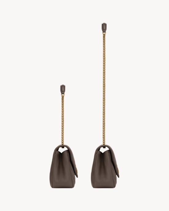 26SS 생로랑 루루 마틀라세 램스킨 미디움 숄더백 801439AAEAX 1997 BROWN - SAINT LAURENT