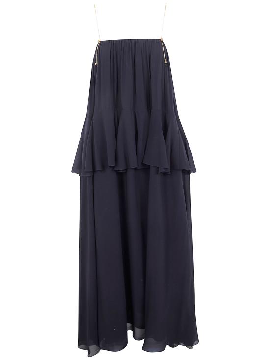 26SS 끌로에 미디 원피스 CH26SRO03002 001 BLACK - CHLOE